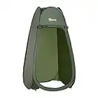 Outsunny Tente de Douche Pliable Pop-up Automatique instantanée Cabinet de Changement Camping Polyester Vert