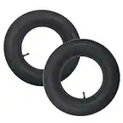 2 Pcs 3.50-8 Wheelbarrow Inner Tubes, Bent Valve for Barrow Sack Trolley, Cart