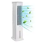 Igenix IG9706 Evaporative Air Cooler with Remote Control and LED Display, 3 Fan Speeds with Oscillation Function, 7 Hour Timer and 5 Litre Water Tank for Home or Office Use, White