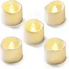 Homemory 12Pcs Battery Operated Tealights Candles, Fake Flameless Flickering Tealights, 200+Hours Electric LED Candles Tea Lights for Votive, Centerpiece Table Decorations