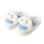 Fangkai My Melody Slippers,Cinnamoroll Slippers for Women Girls Fuzzy Plush cotton household indoor Outdoor Slippers (White 40-41_(9-10)) 5-11 Narrow