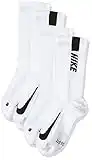 NIKE Multiplier Calcetines, White/Black, L para Hombre