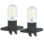 Bombilla De Microondas Led 1.5w luz del día Z187 Luz 240v Equivalente 20w Incandescente Luz Diurna Refrigerador Horno Campana Extractora EléCtrica Nevera Estufa campana lámpara 2 PCS