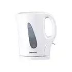 Daewoo Plastic Kettle White, 1.7 Litre Capacity, Roughly Fill 7 Cups, Family Size, With Visible Water Window For Easy Monitoring, Led Light Indicator, Lightweight, Clean, Simple Design