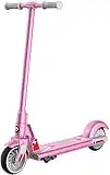 Gotrax GKS Electric Scooter, Kick-Start Boost and Gravity Sensor Kids Electric Scooter, 6" Wheels UL Certificated E Scooter for Kids Age of 6-12 (GrayPink)