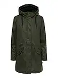 Only Onlsally Raincoat CC Otw Cappotto, Verde (Rosin), M Donna