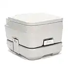 Hi-Gear 10 Litre Lightweight Portable Flushing Toilet, Emergency, Ideal for Festivals, Fishing Trips and Travelling, Camping Equipment, Grey, One Size