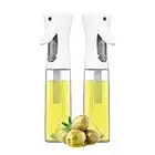 Pulverizador cocina. 2uds Aceitera Vaporizador de Aceite de Oliva y Limon. Dispensador, Dosificador de Vinagre Spray para cocinar