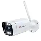 ctronics 4G/3G LTE Telecamera con Sim Esterno, 1080P videocamera sorveglianza da esterno con 30m di visione notturna a colori, rilevamento di persone, audio bidirezionale, SIM inclusa, IP66(No Wi-Fi)