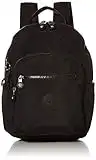 Kipling Women's Seoul Small Backpack, Durable, Padded Shoulder Straps with Tablet Sleeve, Bag, Black Noir