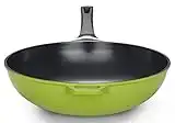 Ozeri - Wok da 30 cm con rivestimento in ceramica antiaderente (senza PTFE e PFOA), Ceramica, 14" (36 cm)