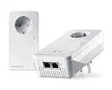 Devolo Magic 2 WiFi 6 Starter Kit Adaptador, WiFi Powerline -hasta 2.400 Mbps, Punto de Acceso WiFi Mesh, 2X conexión LAN Gigabit dLAN 2.0, Blanco, White