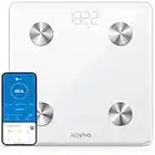 RENPHO Digital Scale for Body Weight and Fat, Smart Scale BMI Bathroom Elis 1 Weight Scales for People, Body Fat Scale with Body Composition Monitor, 400 lbs, White