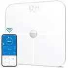 RENPHO Balance Connecté Wi-Fi, Pese Personnes de Graisse Corporelle Bluetooth, 13 Mesures Analyse de la Composition Corporelle et Moniteur de Santé, 400bls/180kg, Blanc