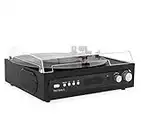 Victrola All-in-1 Bluetooth Record Player with Built in Speakers and 3-Speed Turntable Black (VTA-65-BLK)