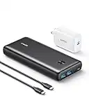 Anker Portable Charger, 737 Power Bank (PowerCore III Elite 26K) Combo with 65W PD Wall Charger, Power IQ 3.0 Battery Pack for MacBook Pro/Dell XPS, Microsoft Surface, iPad Pro, iPhone 13, and More