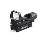 Goetland Gun Rifle Scope Red Dot Visor Airsoft Sight with 4 Red & Green Reticles Red Dot Sight Tactical for Airsoft Rifle Pistol & Crossbow