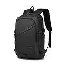 Laptop Backpack Anti-Theft Travel Business Computer Rucksack Work Bag with USB Charging Port Lightweight Water Resistant College School Bag for Men Women fits 15.6 Inch (Black)