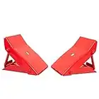 BIG RED AD4664 Torin Steel Safety Wheel Chock: Foldable Tire Stop, Red, 1 Pair