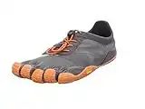 Vibram KSO EVO - Zapatillas de entrenamiento cruzadas para hombre, Gris/Anaranjado, 44/45 EU