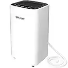 SAHAUHY 2000 Sq.Ft Dehumidifier for Basement,Portable Dehumidifier for Home Garage Bedroom with Drain Hose,0.52 Gallon Water Tank and Wheel