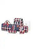 Samsonite Sammies Ergofit - Set de Útiles Escolares de 6 Piezas, Multicolor (Classic Checks)