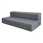 Sofá Cama y Colchón Plegable, Ideal para Camping, Apartamentos, Viajes, Invitados (135 x 190 x 11)