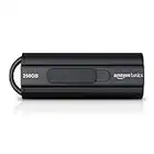 Amazon Basics 256 GB USB 3.1 Flash-Laufwerk, lesegeschwindigkeit von bis zu 130 Mbit/s, Schwarz