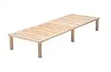 Gigapur G1 26899 Bett | Lattenrost und Bettgestell | Birke Natur Schicht-Holz | Bettrahmen belastbar bis 195 kg | 70 x 200 cm