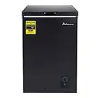 Kalamera. 3.5 Cu.ft Chest Freezer-Freestanding For Home/Apart With Lowest -4℉ Black, KCF-100-SS