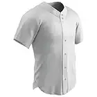 Champro Maillot de Baseball pour Homme BS149AWL avec Boutons - Blanc - Taille L