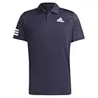 adidas Herren Tennis Club 3-Streifen Poloshirt, Legend Ink/Weiß, Groß