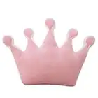 Nunubee Short Plush Crown Shaped Princess Throw Pillows For Fluffy Plush Stuffed Decoration 16.5 Inch / 42 cm - Pink Pentagonal CrownGift Kids Room Decoration 16.5 Inch / 42 cm - Pink Pentagonal Crown