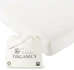 Whisper Organics, 100% Waterproof Mattress Protector - King Mattress Cover - GOTS & Fairtrade-Certified Organic - Breathable - White Color, 17" Deep Pocket, 78x82 Inch