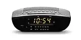 Roberts Radio CR9971 Chronologic Vi Dual Alarm Clock Radio with Instant Time Set, Amber Display - Black,14.5 x 17.5 x 6 cm