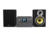 Philips Audio M8905/10 Mini Chaîne Stéréo avec CD, USB, Bluetooth (Radio Internet Dab+/FM, Spotify Connect, CD-MP3, 100 W, Enceintes Bass Reflex) - Modèle 2020/2021, Noir, Gris et Or, 100 W