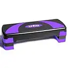 Lions Aerobic Stepper - 3 Height Adjustable Level 10cm 15cm 20cm, Non Slip Steppers for Exercise Workout, Home Gym Cardio Workout Routines Training Indoor Outdoor