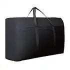 WANTING Grand sac de rangement 180 L en tissu Oxford imperméable pour courtepointe et vêtements, lavable, convient pour les bagages de voyage (100 x 60 x 30 cm, noir)