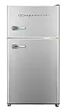 Frigidaire EFR341, 3.1 cu ft 2 Door Fridge and Freezer, Platinum Series, Stainless Steel, Double