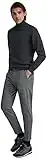 Springfield Pantalón chino slim fit, Pantalones de vestir Hombre, Gris Oscuro (Dark Grey), M