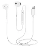 iPhone Auricolari con filo,[Apple certificato MFi] Cuffie in-ear connettore Lightning del volume e del microfono stereo con cancellazione del rumore compatibili con iPhone 14/13/12/SE/11/XR/X/8/7-iOS