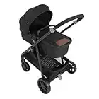 Graco Transform 2-in-1 Pushchair/Stroller - Suitable from Birth to Approx. 4 Years (22kg). Converts from Pramette to Pushchair with Two-Way Usage Luxury footmuff. Includes raincover, Ink Tan Fashion