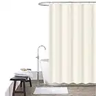 ANMECS Tenda da Doccia 240x200 beige Tenda da Bagno Impermeabile Tende da Vasca da Bagno con Ganci(ANC-P10)