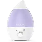 1 BY ONE Cool Mist Humidifier, 1300ML 0.29Gal Ultrasonic Humidifiers, End for Dry Air, No Noise 7 Color LED Night Lights with Automatic Shut-off Function for Home Baby Room Bedroom Office