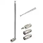 Bingfu 75 Ohm 115cm Telescopic FM Radio Antenna