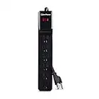 CyberPower CSB6012 Essential Surge Protector, 1200J/125V, 6 Outlets, 12ft Power Cord, Black