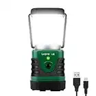 Lepro Lanterne Camping LED Rechargeable, Lampe Camping Puissante 1000Lm Dimmable, Lampe Torche 360° Eclairage 3 Modes, Etanche Portable Suspendue, pour Camping, Bricolage, Secours, Garage, Cave, etc.