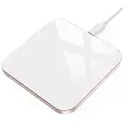 AGPTEK Wireless Charger, Qi-Certified 15W Max Fast Wireless Charging Pad Compatible with iPhone 14/13/12/12 Pro/11/11 Pro/XR/XS/X/8, for Samsung Galaxy S23/S22/S21/S20/S10/S9/S8, AirPods Pro, White