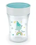 Tigex Tasse d’Apprentissage Smart'360, Bordure 360° antifuites, 9+ mois, sans BPA, 250 ml, Bleu ALLO3