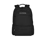 Wenger 600630 FUSE 16" Laptop Backpack , Padded laptop compartment with iPad/Tablet / eReader Pocket in Black {20 Litres}